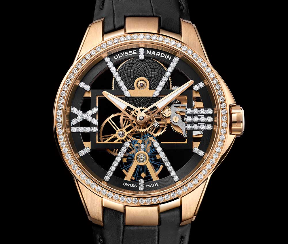 ulysse nardin sparkling free weel closeup