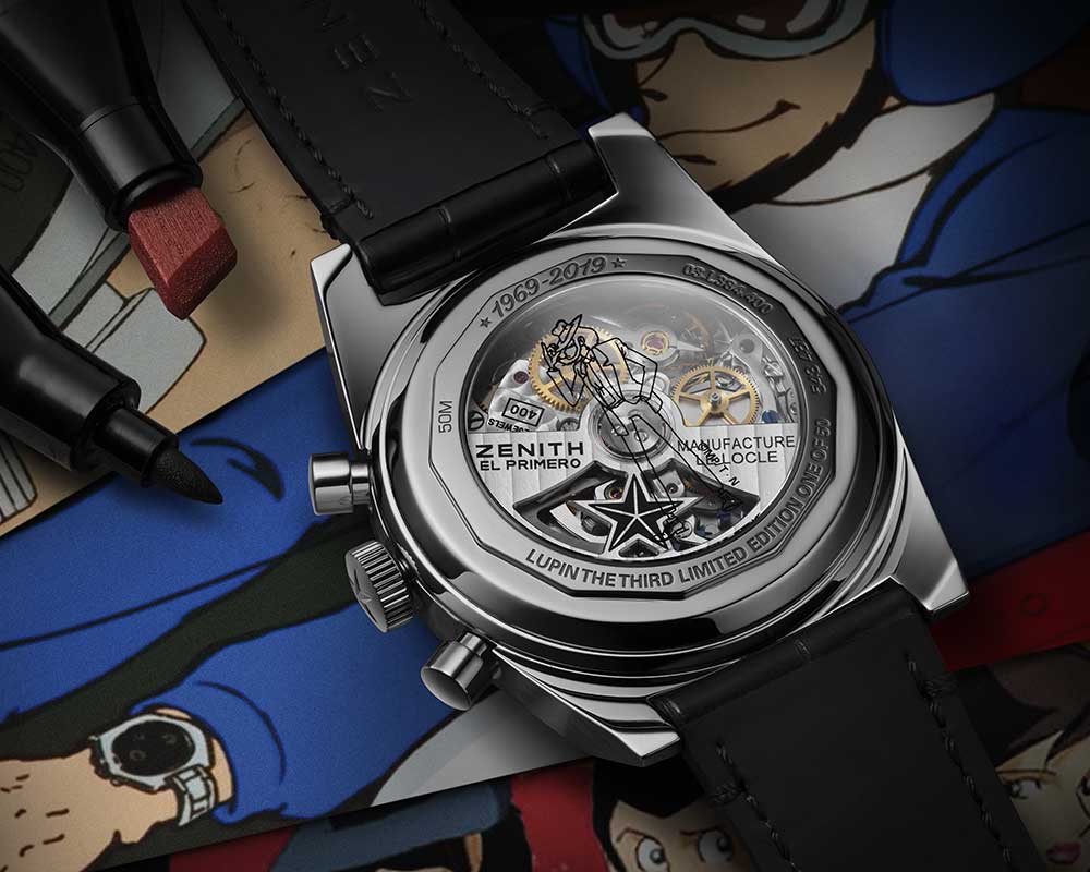 zenith a384 revival lupin third edition caseback