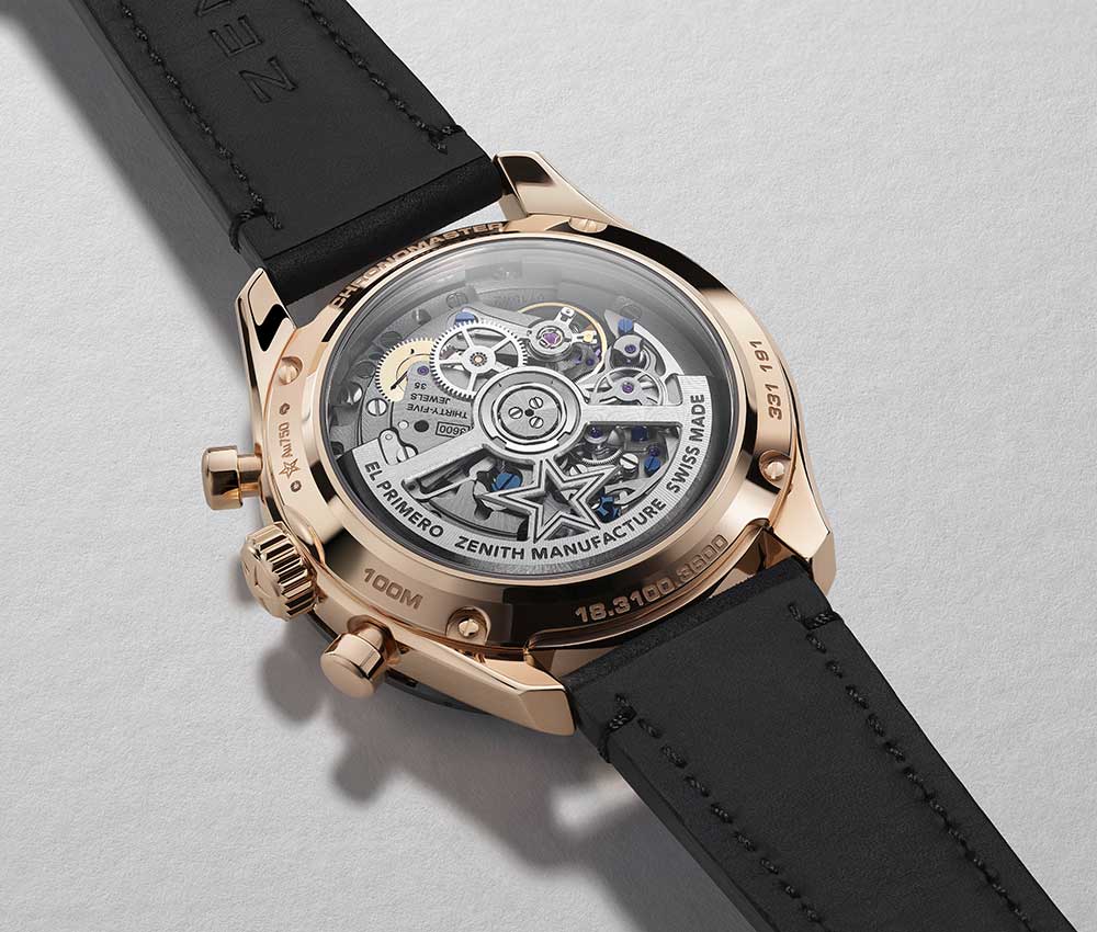 zenith chronomaster sport gold caseback