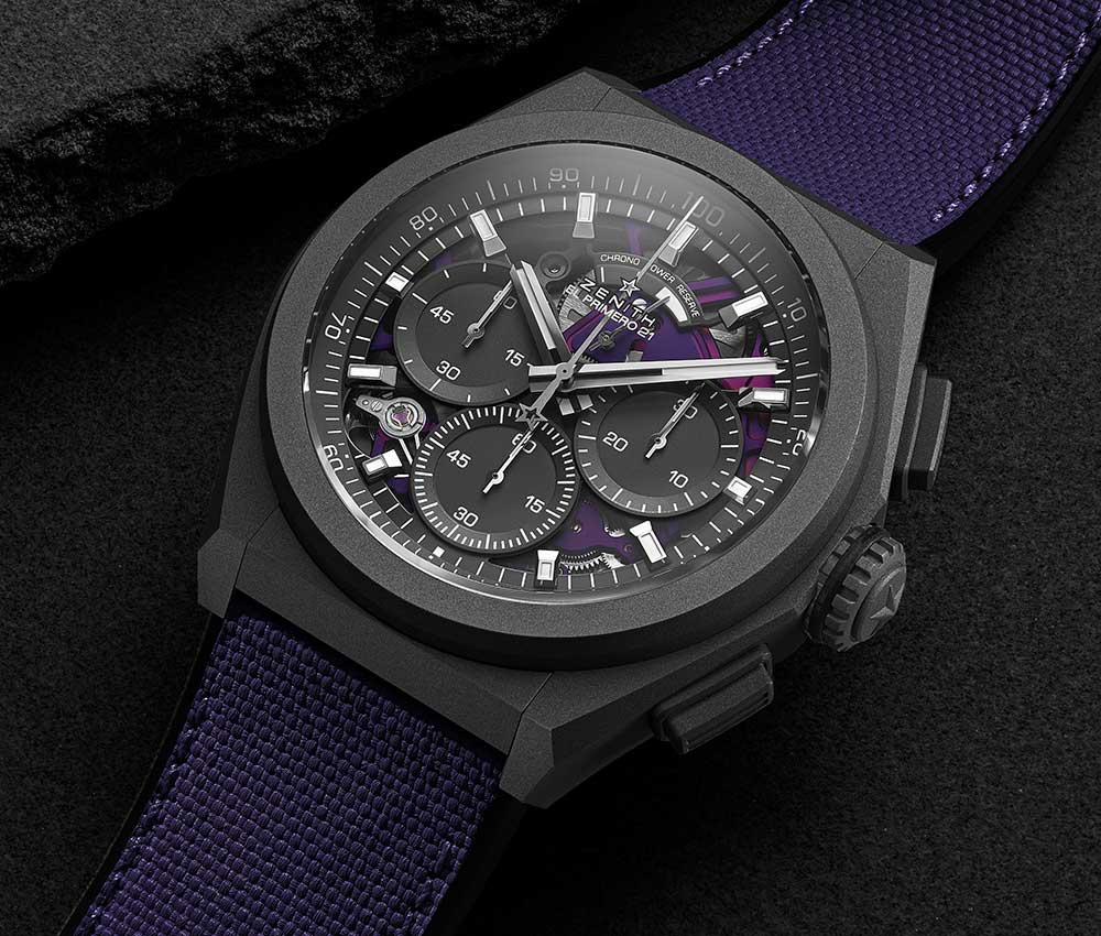 zenith defy 21 ultraviolet closeup