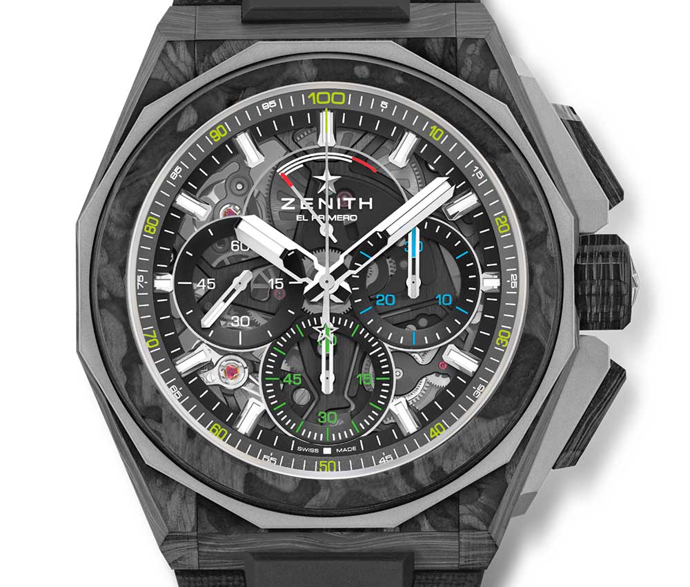 zenith defy extreme carbon closeup