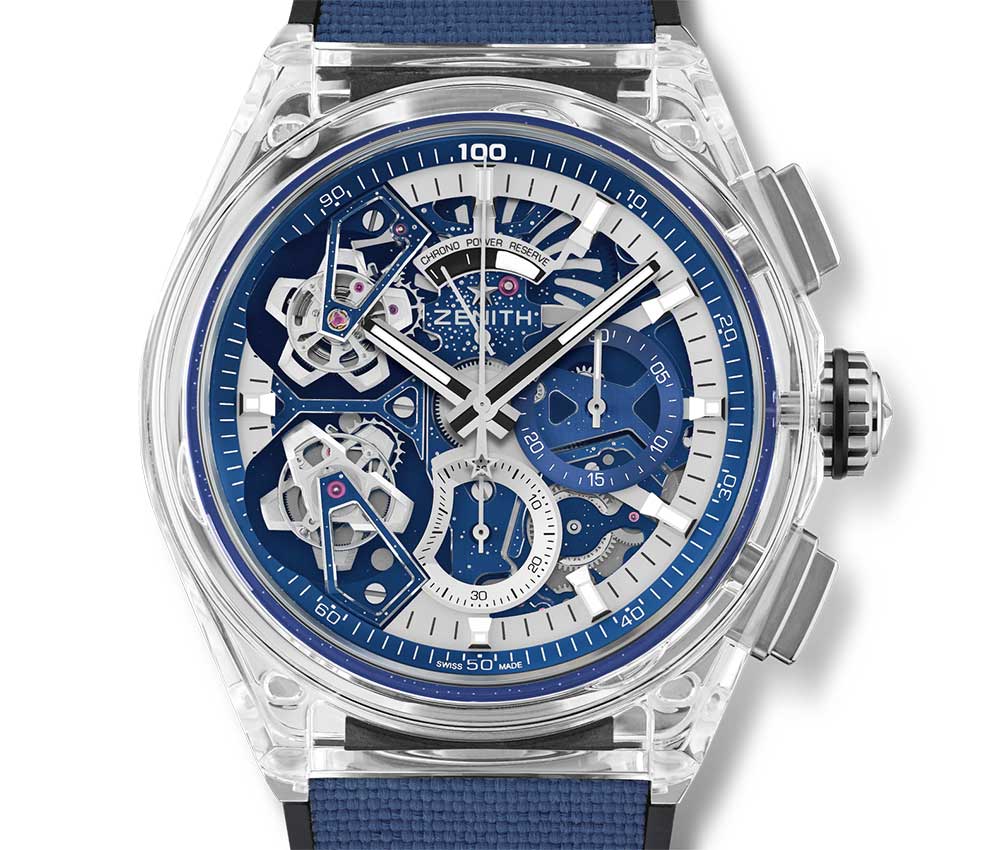 zenith defy sapphire edition haute horlogerie double tourbillons