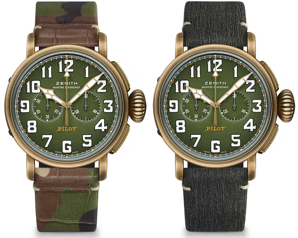 zenith pilot type 20 chronograph adventure both strap