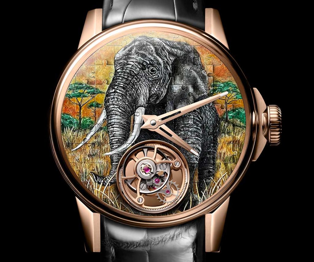Presenting Louis Moinet's Savanna Tourbillon Watch With Painted