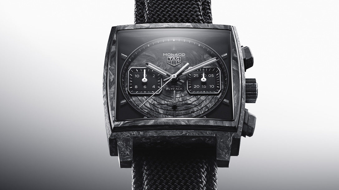 MONACO FLYBACK CHRONOGRAPH TH-CARBONSPRING TAG Heuer