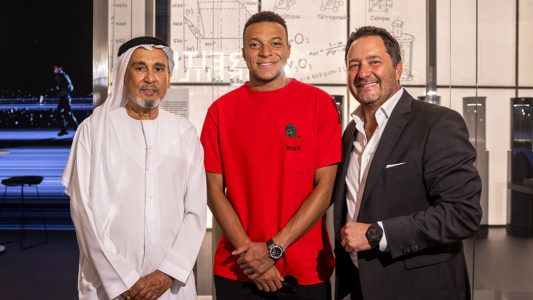 KYLIAN MBAPPÉ VISITS HUBLOT DURING DUBAI WATCH WEEK 2025 Hublot