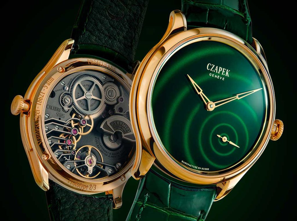 Czapek Gives the Promenade Goutte de Rosée a Green Enamel Glow